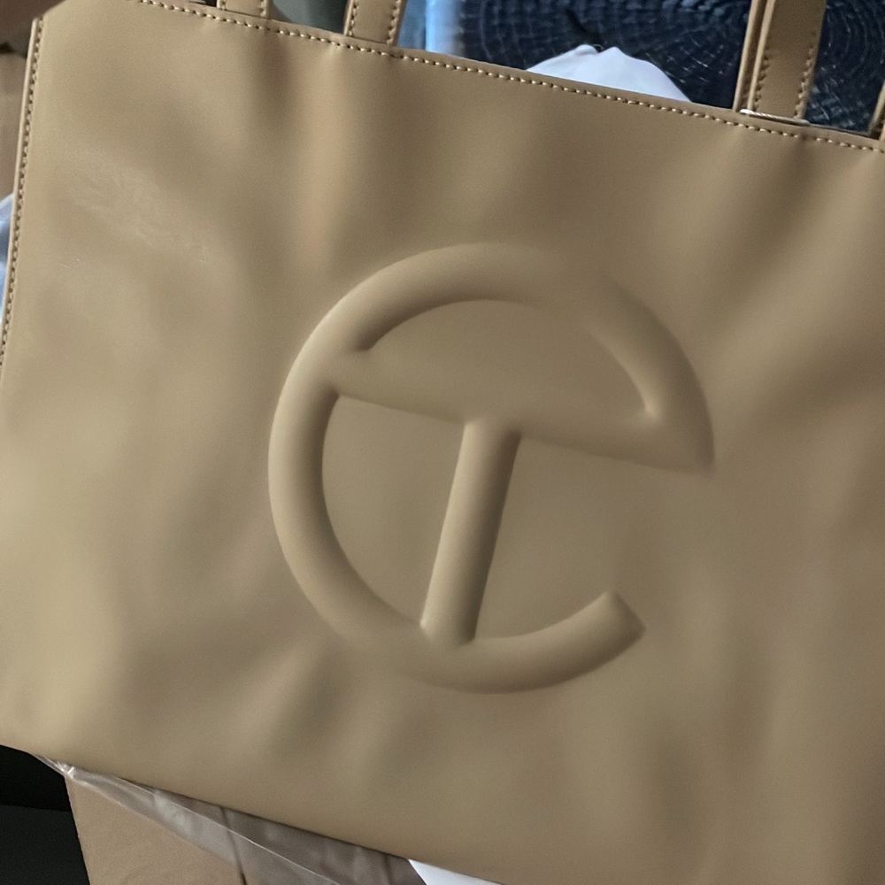 Telfar Medium Cream Shopping Bag